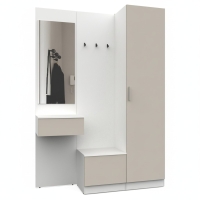 Набор мебели для прихожей "Марсель-105" МР 01-105 В2160 Ш1500 Г420 (ЛДСП Кашемир)